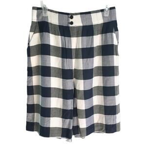 NWT VTG KATHRYN DEENE Ribcage Rise Buffalo Plaid Gaucho Shorts  SZ 10